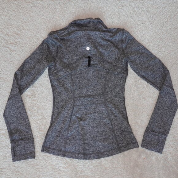 Women's Size 4 Lululemon Define Jacket Luon, Heathered Black, Like New - Picture 4 of 6